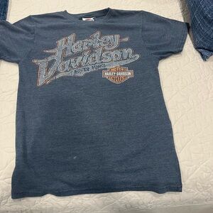 Harley-Davidson Blue Graphic Tee - Women’s
